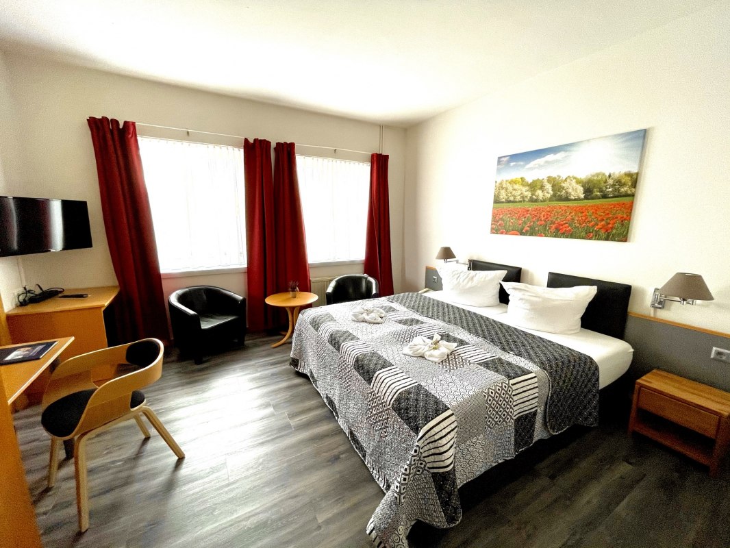 Kamerzicht tweepersoonskamer // &copy; Jan Hendrik Hertzsch