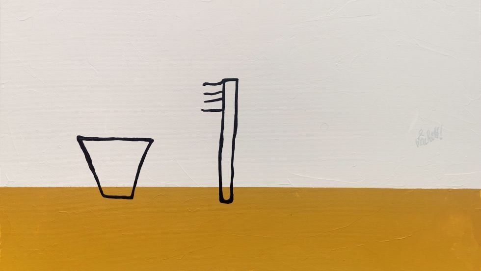 XXXI 1 - Tandenbeker en tandenborstel, &copy; Uli L&auml;chelt