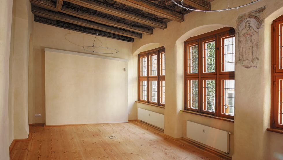 Salę można wynająć na potrzeby wydarzeń kulturalnych. // © WGG Salę można wynająć na potrzeby wydarzeń kulturalnych. // © WGG