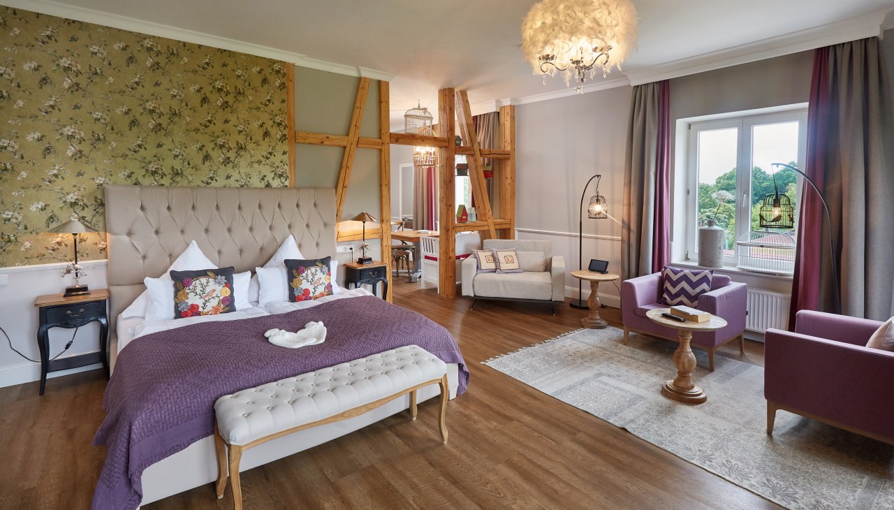 Pokój "Słowik" w zamku Kaarz, © Schloss Kaarz / Thomas Mandt Pokój "Słowik" w zamku Kaarz, © Schloss Kaarz / Thomas Mandt