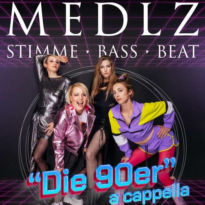 Poster Medlz 90s met streepjes@ChrisGonz_voor Reservix, &copy; Chris Gonz