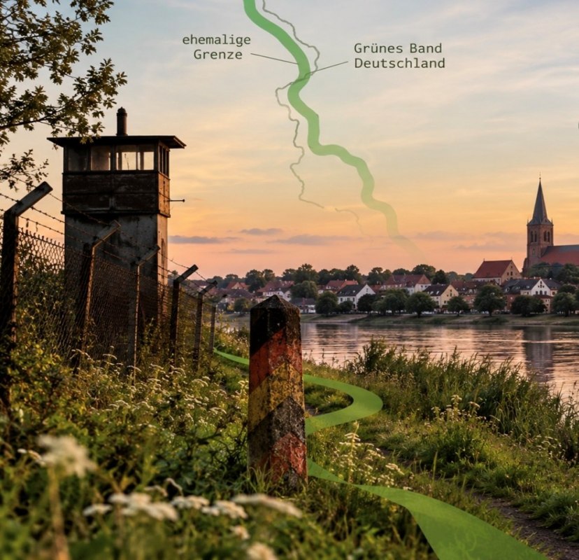 Groene Gordel Duitsland // © Collage KI Groene Gordel Duitsland // © Collage KI