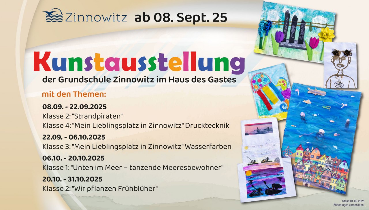 © Kunstausstellung der Grundschule Zinnowitz im Haus des Gastes