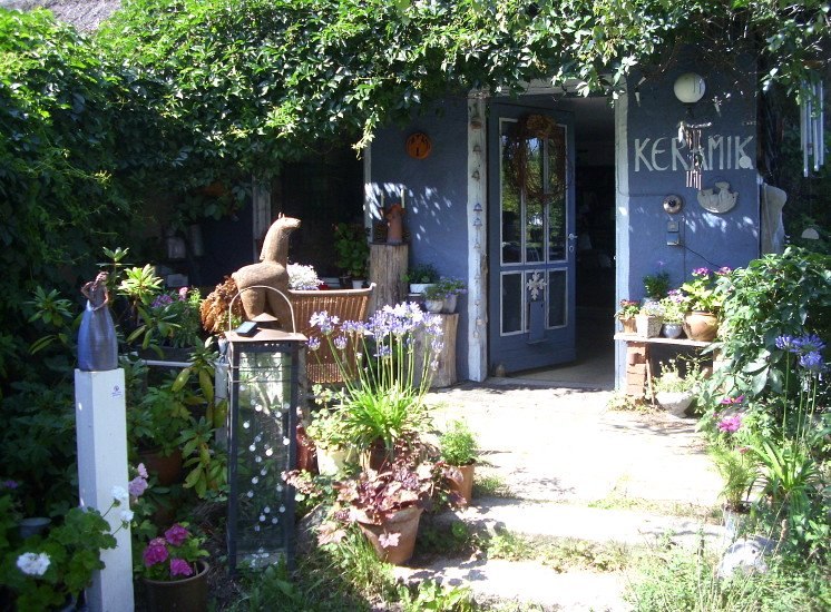 Galerie tuin Usedom keramiek en aardewerk entree, © Anette Schröder