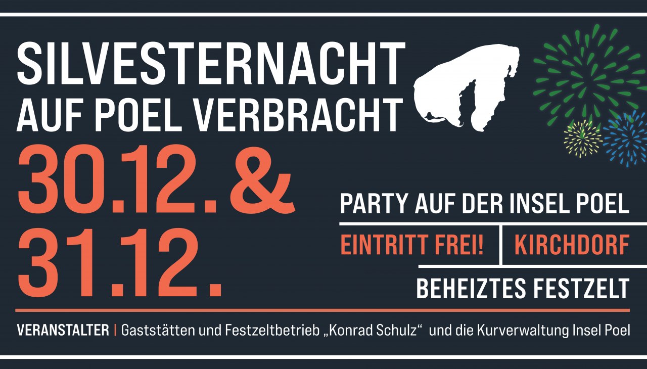 Baner sylwestrowy, © Kurverwaltung Insel Poel