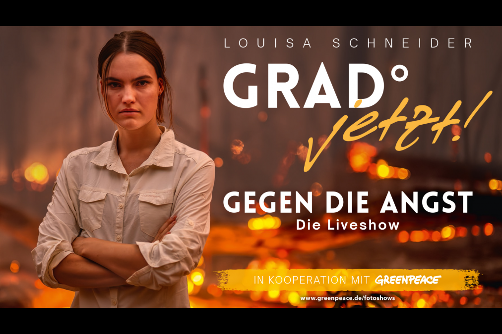 Film na żywo i pokaz zdjęć z Louisą Schneider, © Markus Mauthe / Greenpeace