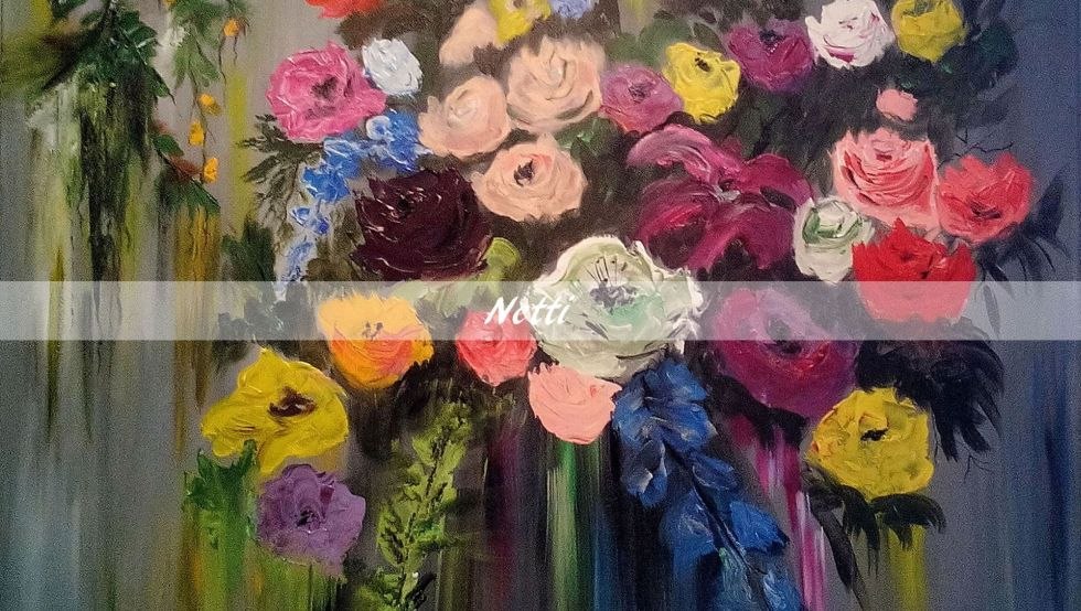 Zee van bloemen acryl gevuld, © Annett Neumann Zee van bloemen acryl gevuld, © Annett Neumann