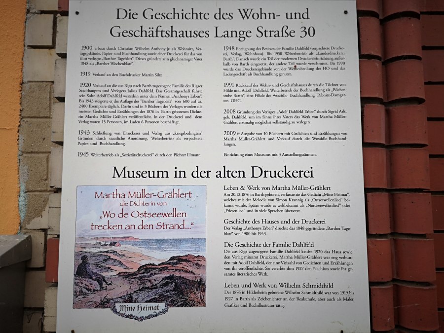 History of the house, &copy; Stadt Barh