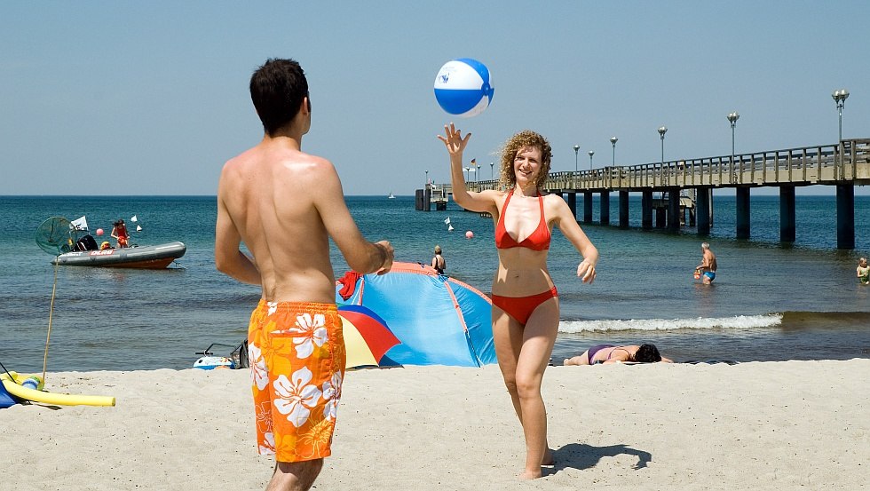 Strandopname met pier, © Manfred Wigger, Hamburg