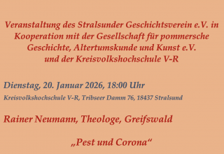 Titel evenement, &copy; Stralsunder Geschichtsverein e.V.