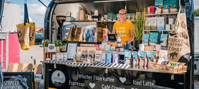 Marktstand Kaffeer&ouml;sterei Springer // &copy; Mirko Boy