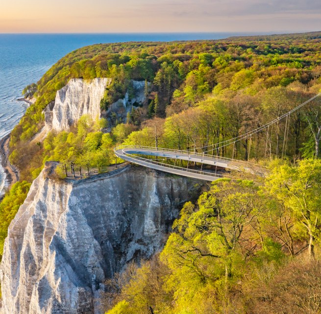 The new Skywalk on the Königsstuhl is open., © NZK | T. Allrich The new Skywalk on the Königsstuhl is open., © NZK | T. Allrich