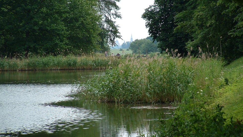 Visuele as van het park naar Greifswald (C. D. Friedrich uitzicht), © Barockschloß zu Griebenow e.V.