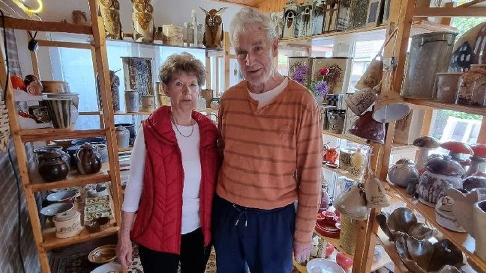 Wolfgang en Doris K&ouml;pke in hun studio, &copy; Wolfgang K&ouml;pke