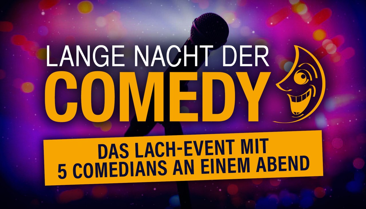 Wydarzenie śmiechu z 5 komikami w jeden wieczór, © Lange Nacht der Comedy