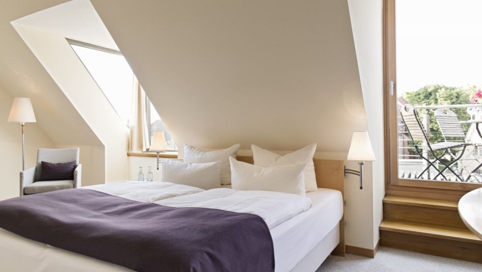 Double room in Hotel Kleines Meer // © Hotel Kleines Meer Double room in Hotel Kleines Meer // © Hotel Kleines Meer