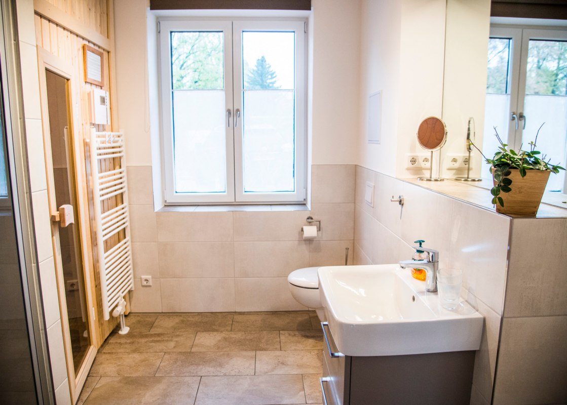 Four apartments have their own sauna, &copy; Lichthof Neubrandenburg