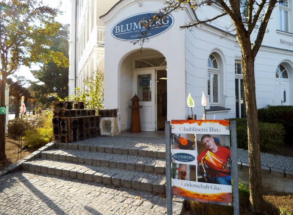 Blumberg Glasblazerij Binz - Entree -, © Tourismuszentrale Rügen