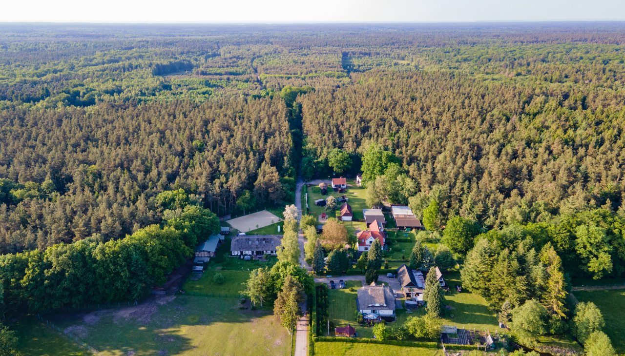 Widok na farmę i wrzosowisko Rostock, © TMV/Witzel