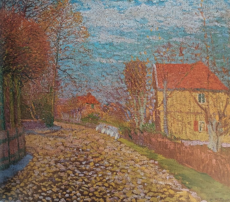Dorfstra&szlig;e in Billwerder - 1897 Oil on canvas, &copy; Kunstkaten