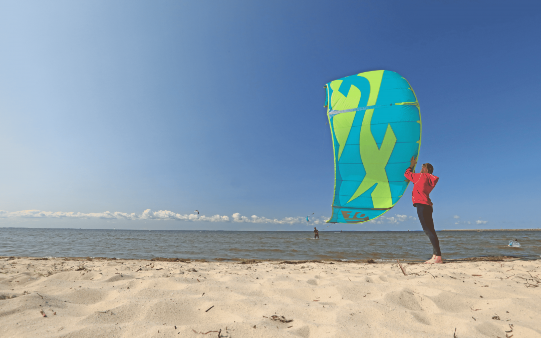 Kitesurf zeil, © TMV/Gohlke