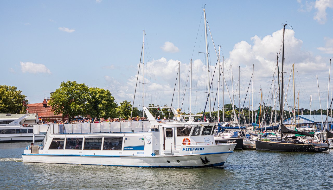 Beleef Hanzestad Stralsund vanaf het water, © Weiße Flotte GmbH