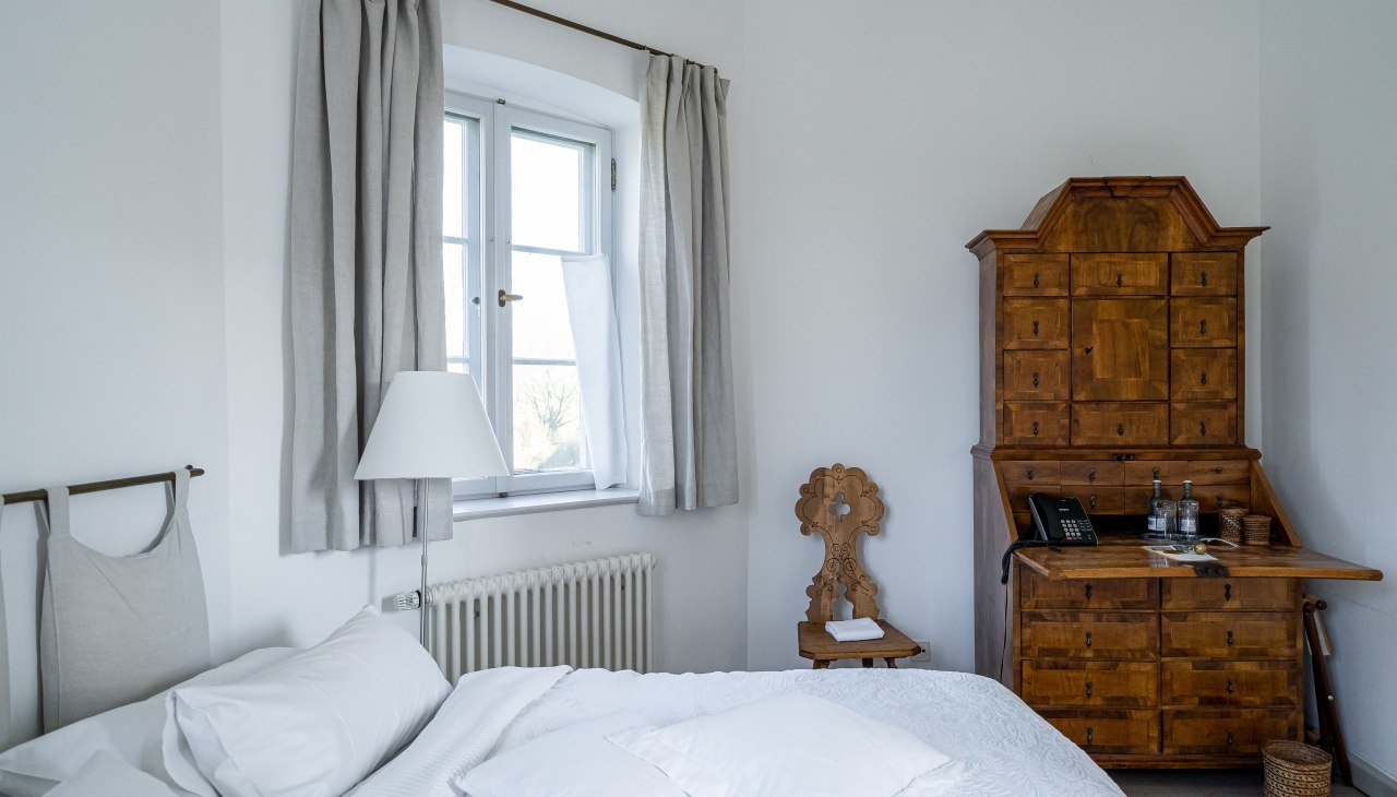 Guest room at Hohen Luckow Manor, © Gut Hohen Luckow