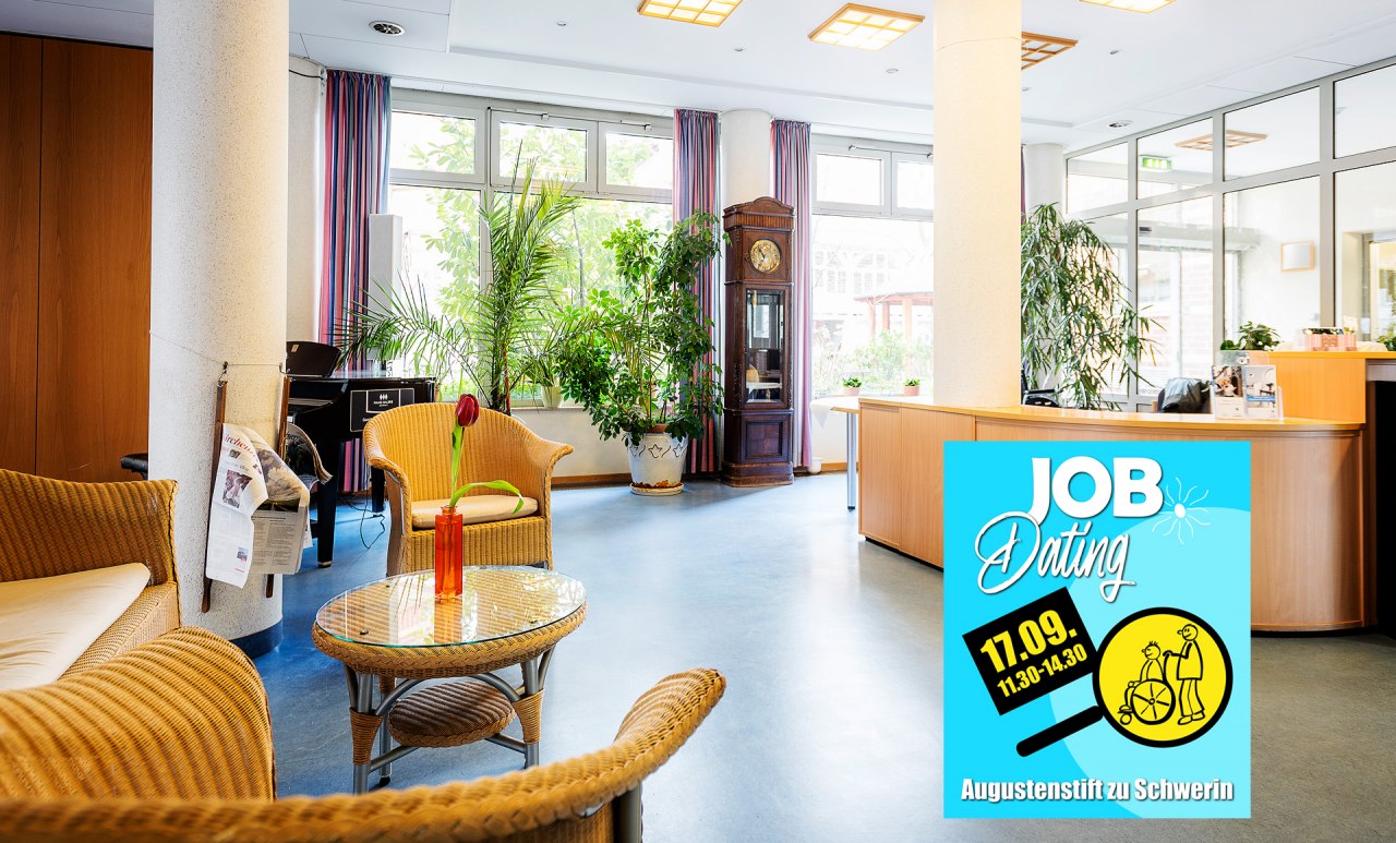 Job-Dating in het Augustenstift // © Netzwerk für Menschen Job-Dating in het Augustenstift // © Netzwerk für Menschen