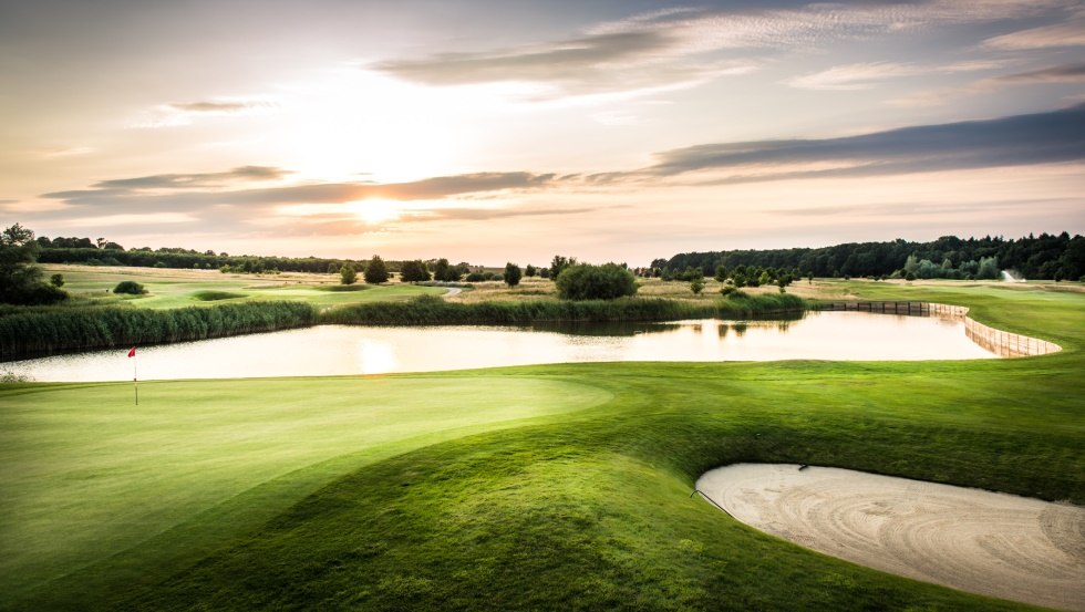 Widok na jedno z pięciu pól golfowych, © Golf Fleesensee