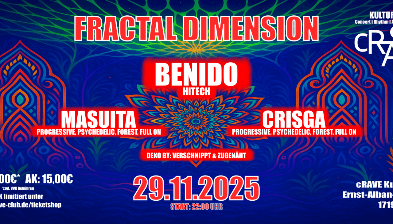 FRACTAL DIMENSION - A Psychedelic Experience, © cRAVE Kulturhaus FRACTAL DIMENSION - A Psychedelic Experience, © cRAVE Kulturhaus