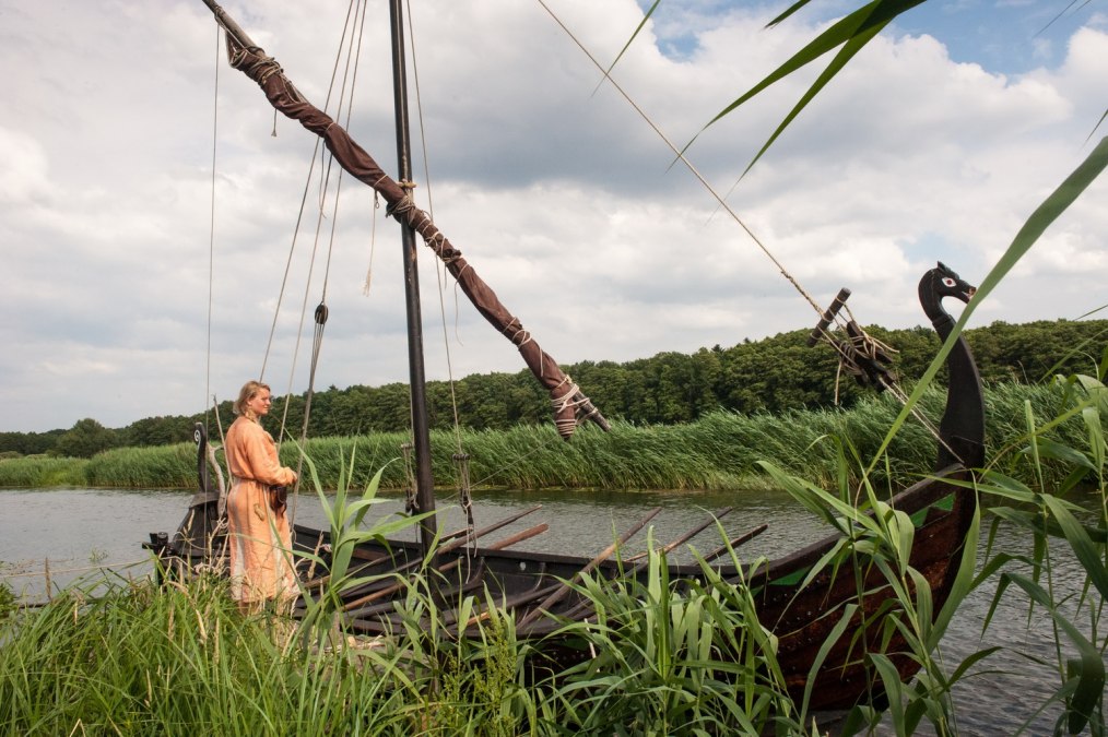 Slavische boot op de Uecker in Ukranenland, © Grazyna Saniuk-Wozniak