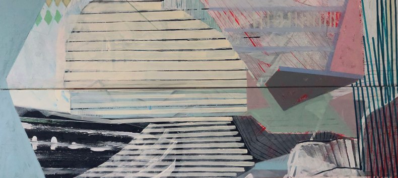 200 x 150 cm, Acryl, Tusche, Farbstift a. LW, 2024 // © Grit Sauerborn 200 x 150 cm, Acryl, Tusche, Farbstift a. LW, 2024 // © Grit Sauerborn