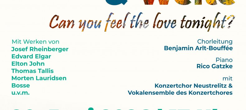 Poster for the 2026 summer concert // &copy; Konzertchor Neustrelitz e.V.