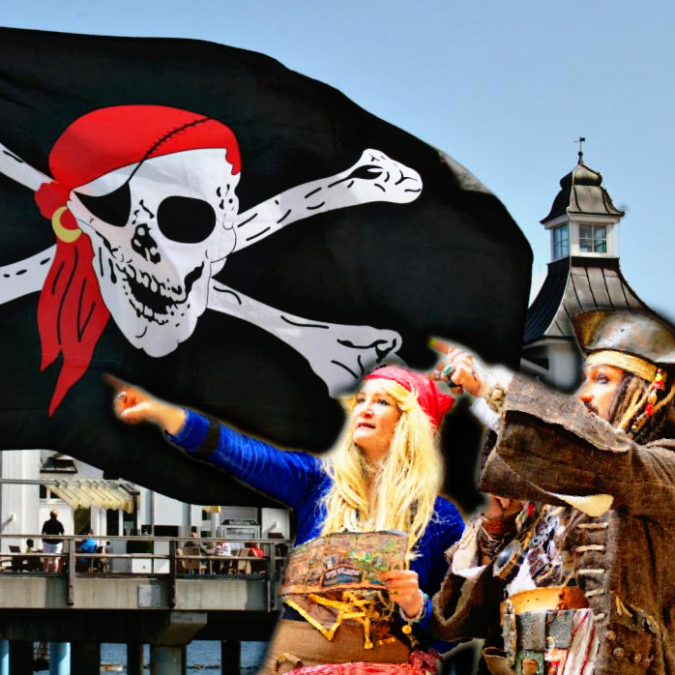 Kustplaats aan de Oostzee Piratenfestival 2024 - Plein, © KV Kustplaats aan de Oostzee Piratenfestival 2024 - Plein, © KV