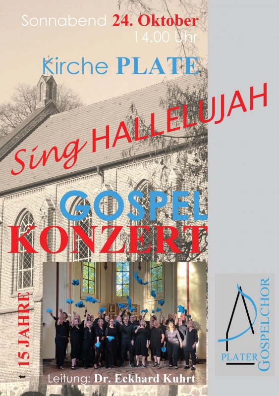 Concert poster // © Plater Gospelchor Concert poster // © Plater Gospelchor