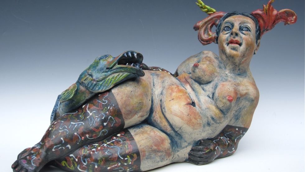 Lady with pike // &copy; Friedemann Henschel