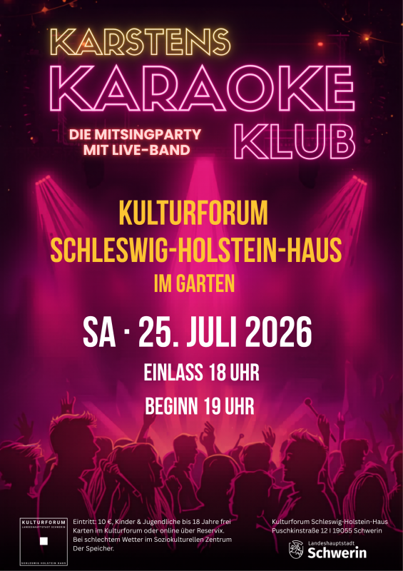 Karsten Karaoke Klub mit Liveband am 25.07.2026 im Garten Schleswig Holstein Haus // &copy; Karsten Stotko
