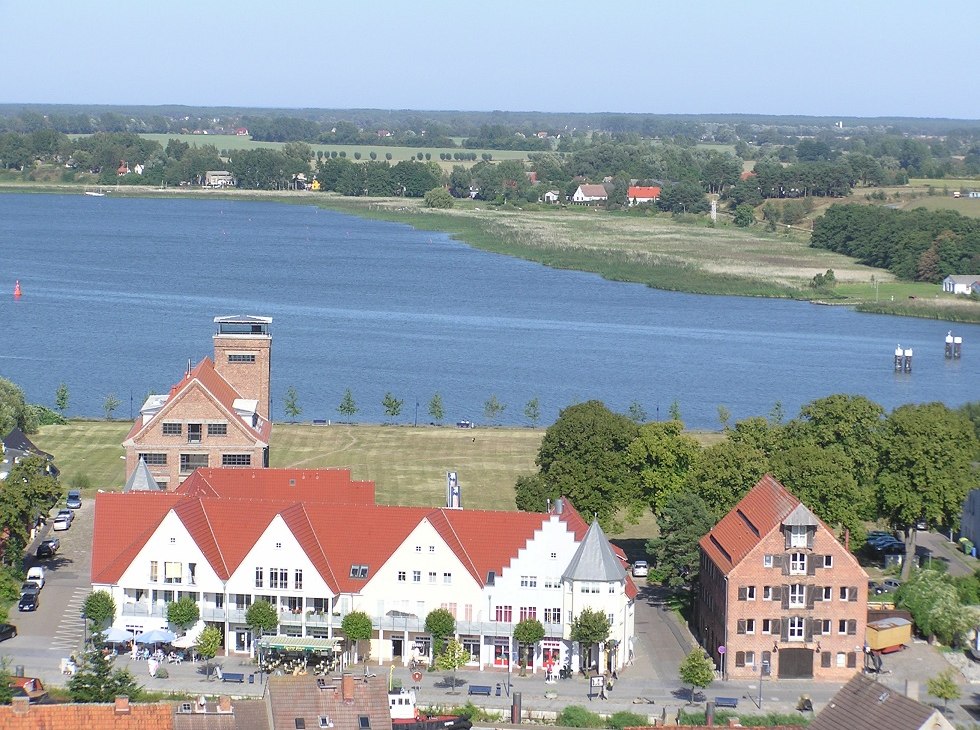 De voormalige locatie van het hertogelijk paleis op het kasteeleiland Wolgast., &copy; Baltzer