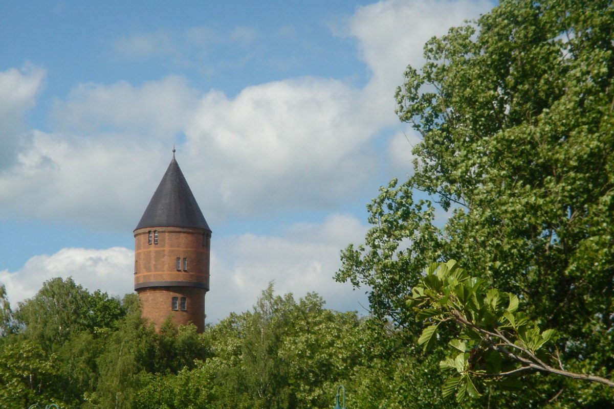 Oude watertoren in L&uuml;bz - uitkijktoren // &copy; Stadt L&uuml;bz