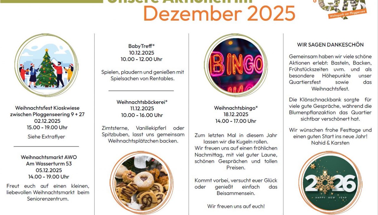 Onze acties in december, © QM