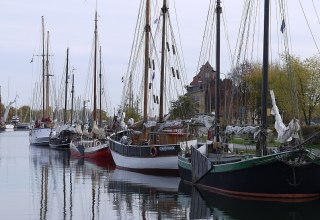 Some of the ships and boats in the museum harbour are more than 100 years old, &copy; Sven Fischer
