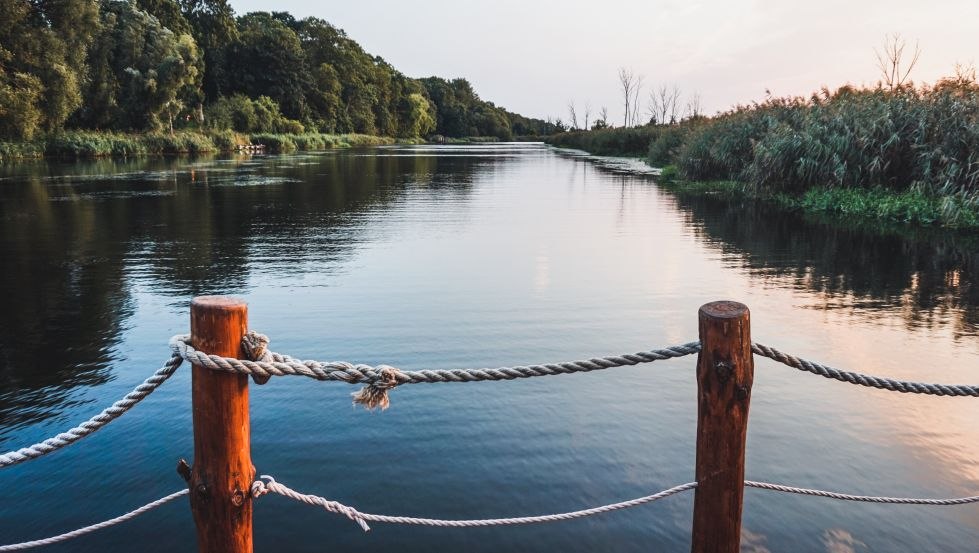 Geniet van de rust van de natuur op de reling van het vlot // © MV-T/WorldonaBudget Geniet van de rust van de natuur op de reling van het vlot // © MV-T/WorldonaBudget