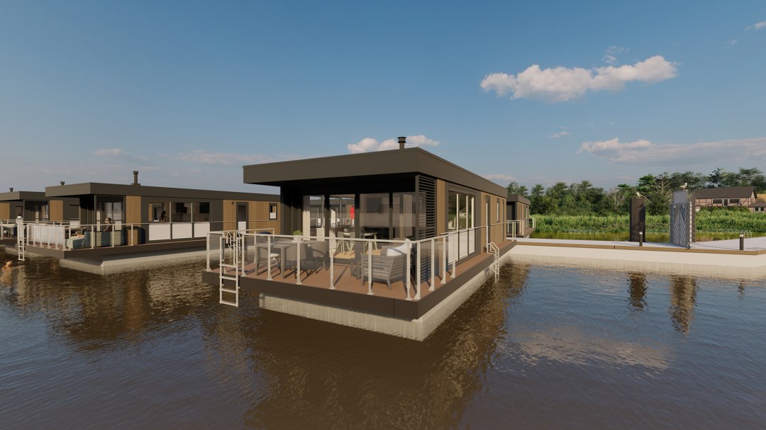 ośrodek portowy fuhlendorf-pływające domy, © Hafenresort Fuhlendorf / FHG floating house GmbH ośrodek portowy fuhlendorf-pływające domy, © Hafenresort Fuhlendorf / FHG floating house GmbH