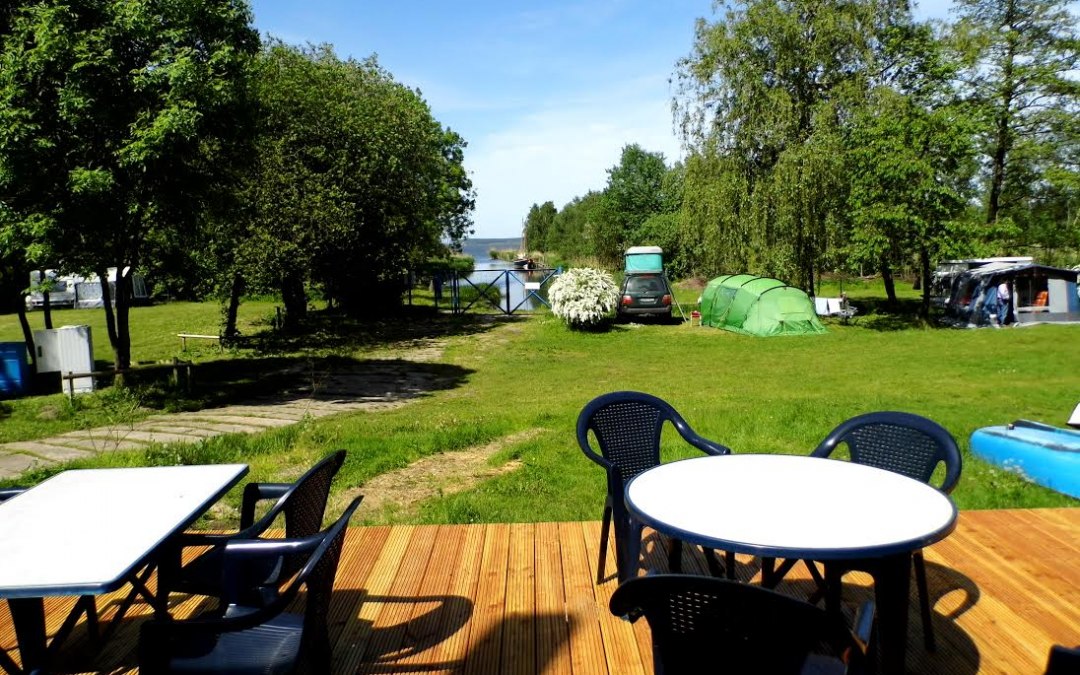 Geniet van het terras met uitzicht op het Stichkanal, © Naturcampingplatz Lassan