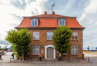 Tree house at the old harbor of Wismar // &copy; TZ Wismar, Alexander Rudolph