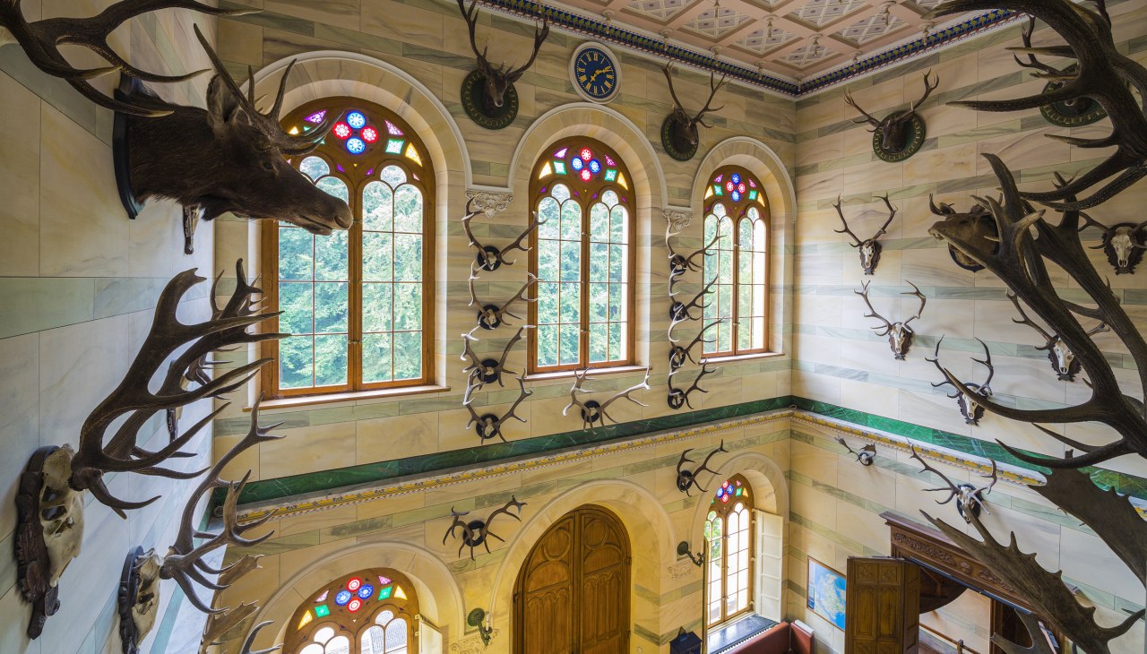 Vestibule in het jachthuis Granitz, © SSGK MV / Timm Allrich Vestibule in het jachthuis Granitz, © SSGK MV / Timm Allrich