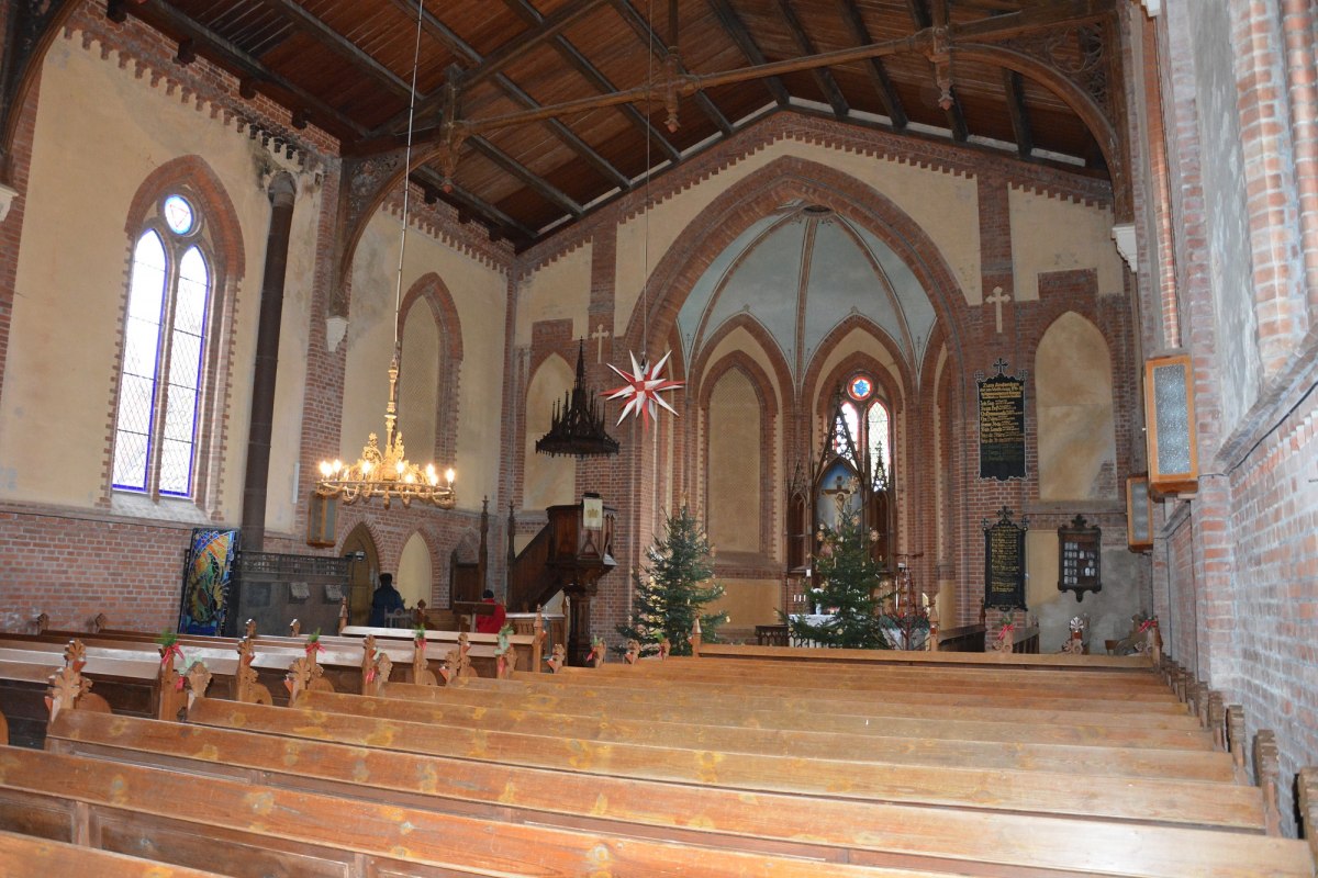 De kerk in Banzkow binnenaanzicht, &copy; Foto: Karl-Georg Haustein