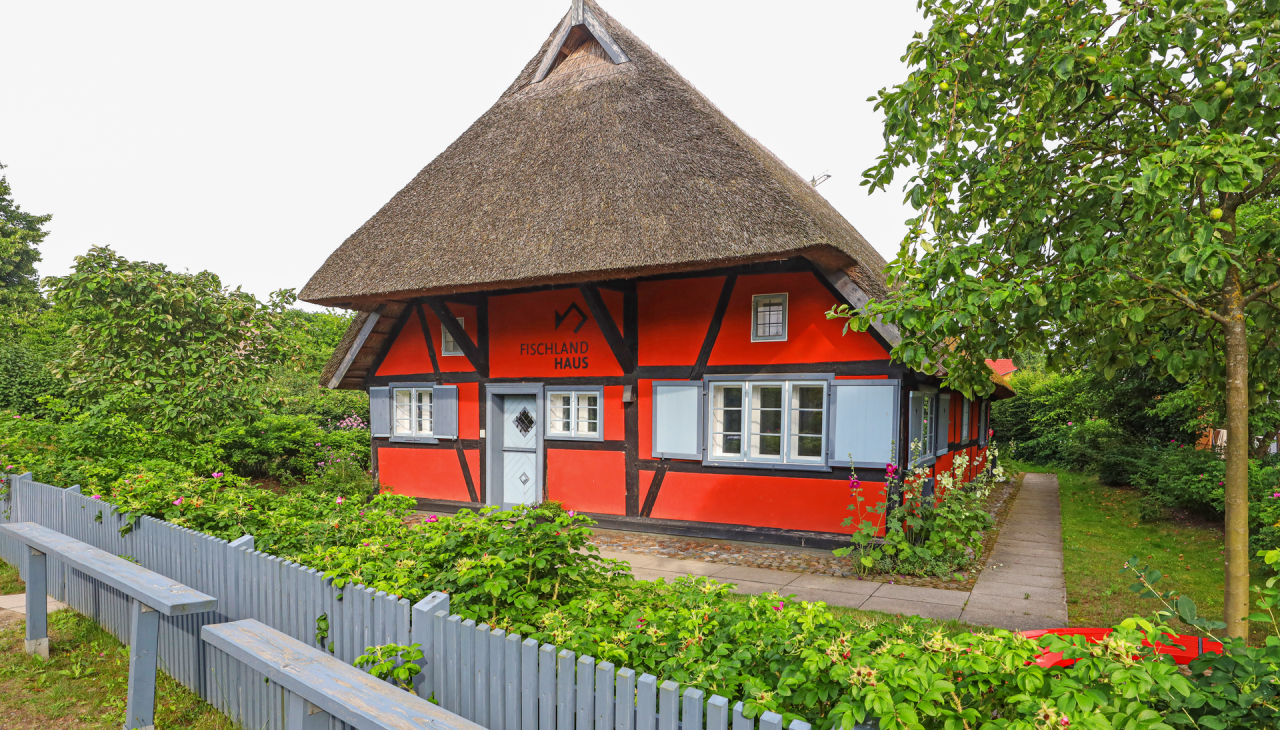 Fischlandhaus Bibliotheek kustplaats aan de Oostzee, © TMV/Gohlke