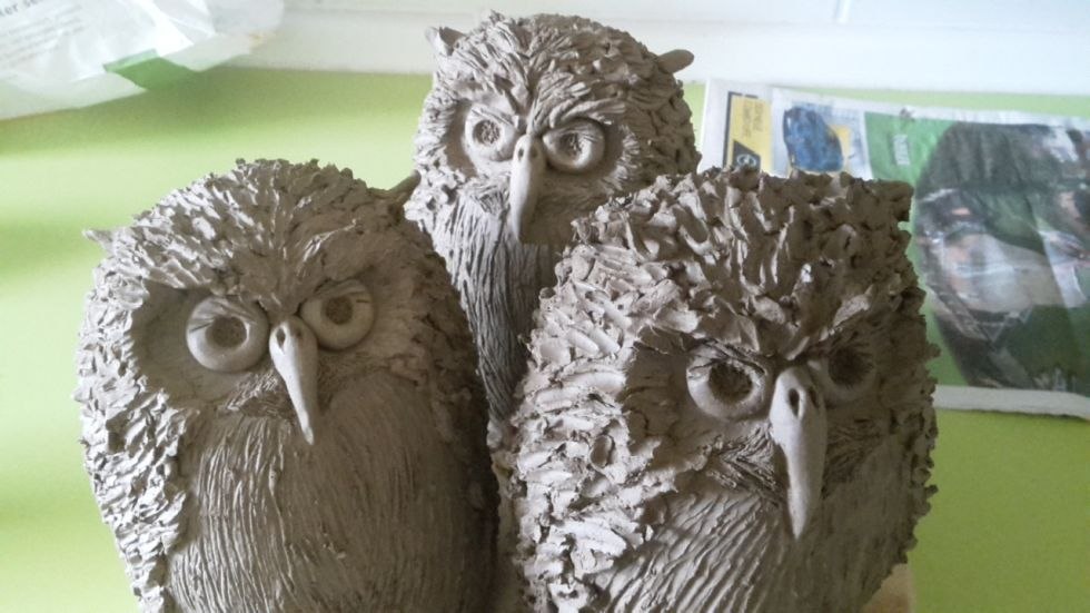 unglazed black clay, nature designed animals, © Jana Kohlschmidt