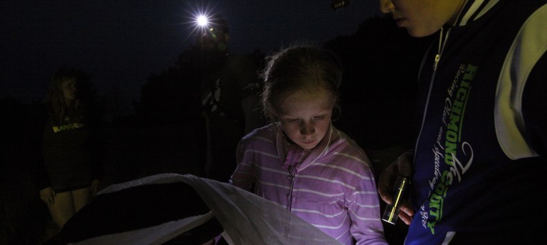 Spannendes Nachtfalterkino // &copy; Biosph&auml;renreservatsamt Schaalsee-Elbe